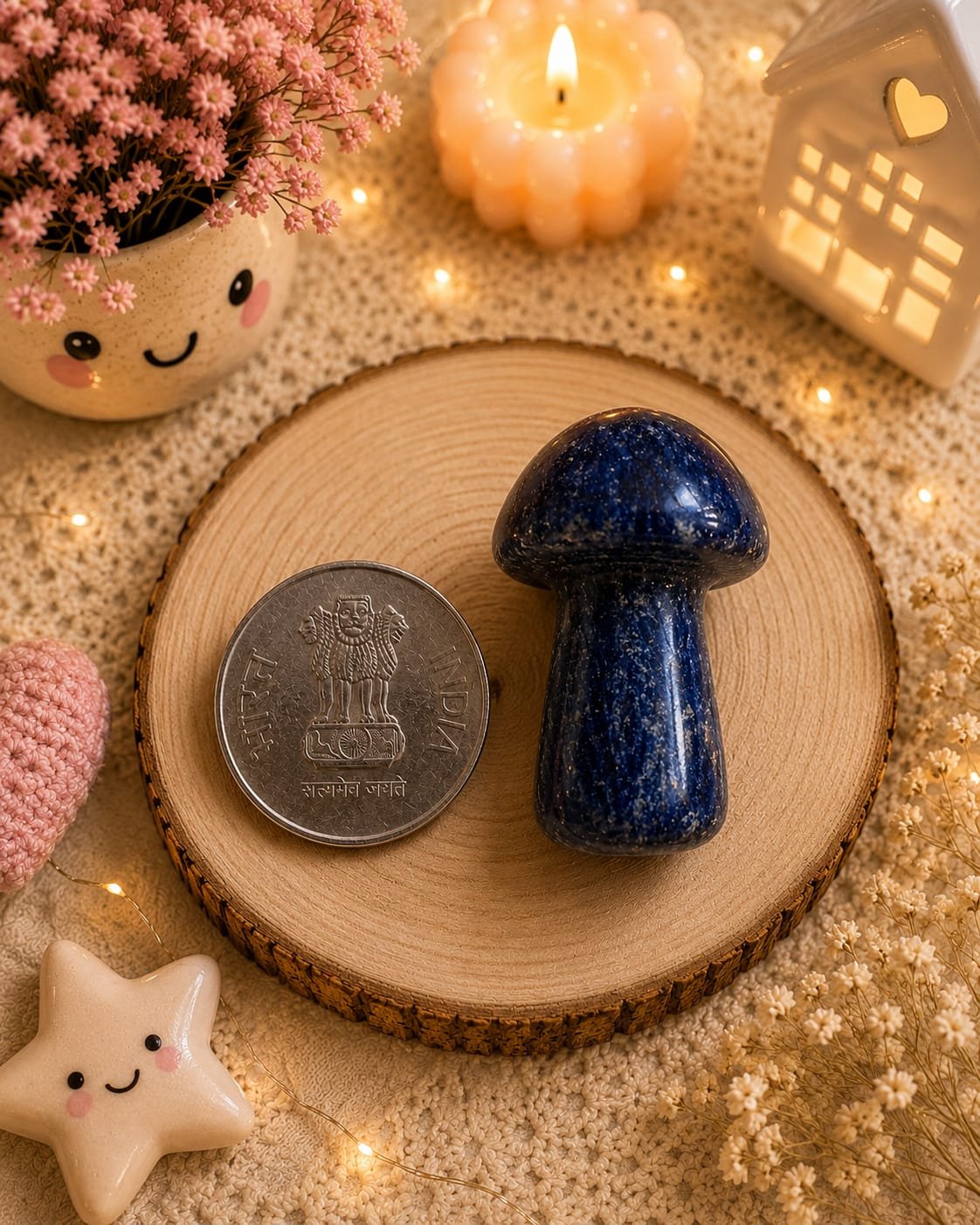 mini sodalite mushroom