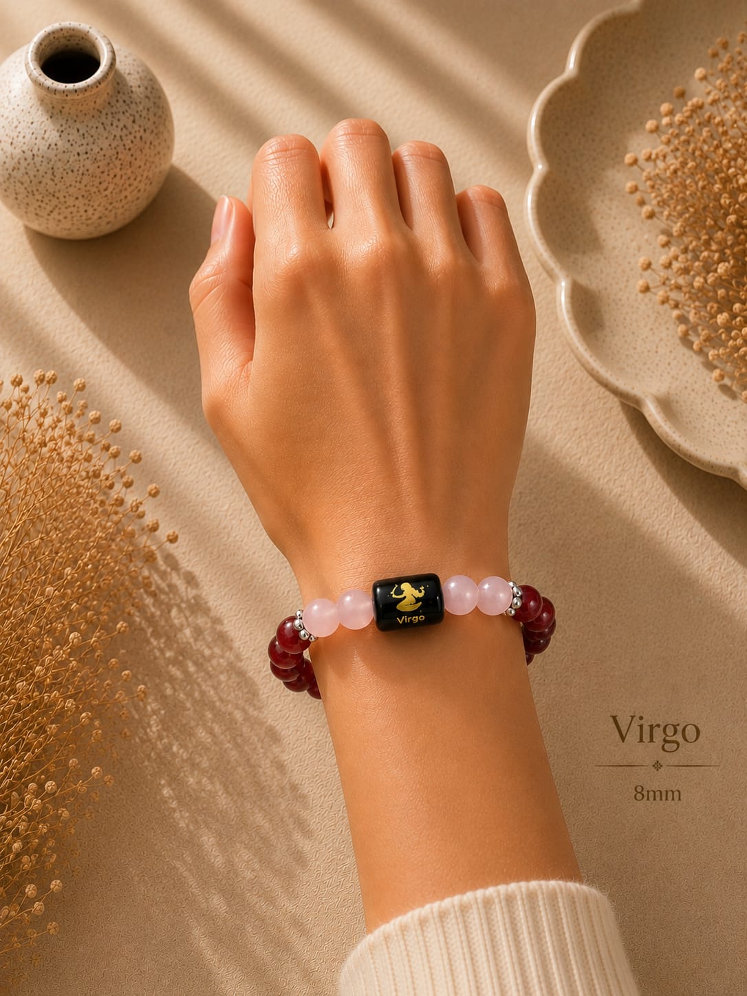 Virgo Zodiac Bracelet  (कन्या राशि) 8MM