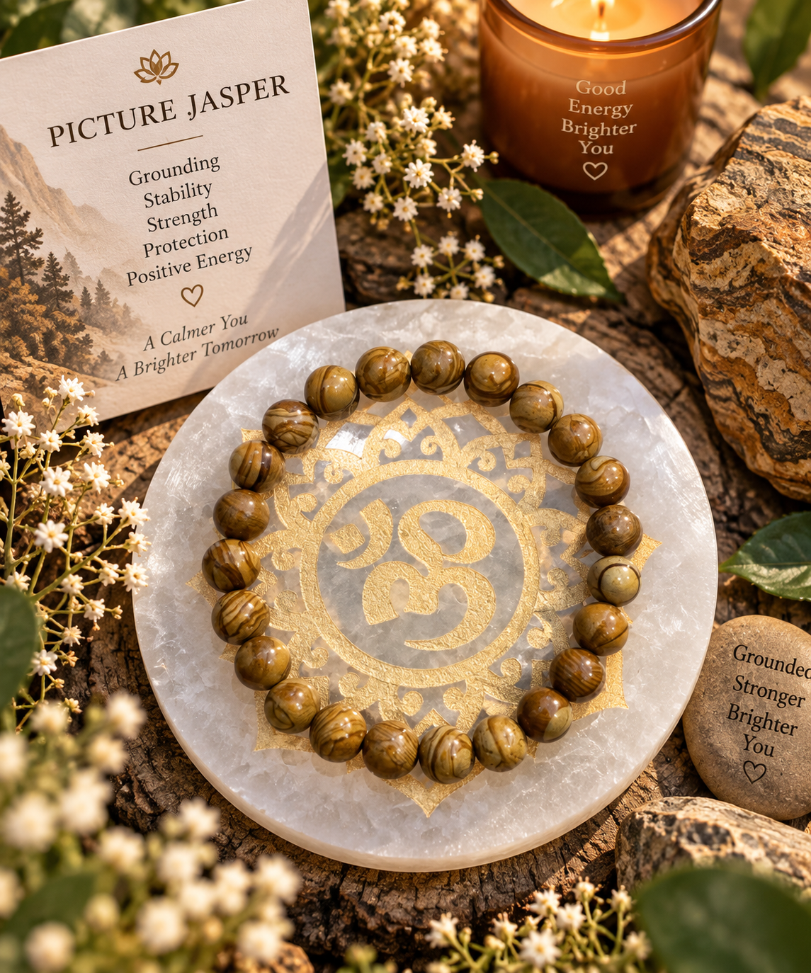 Yellow Jasper bracelet (8mm)