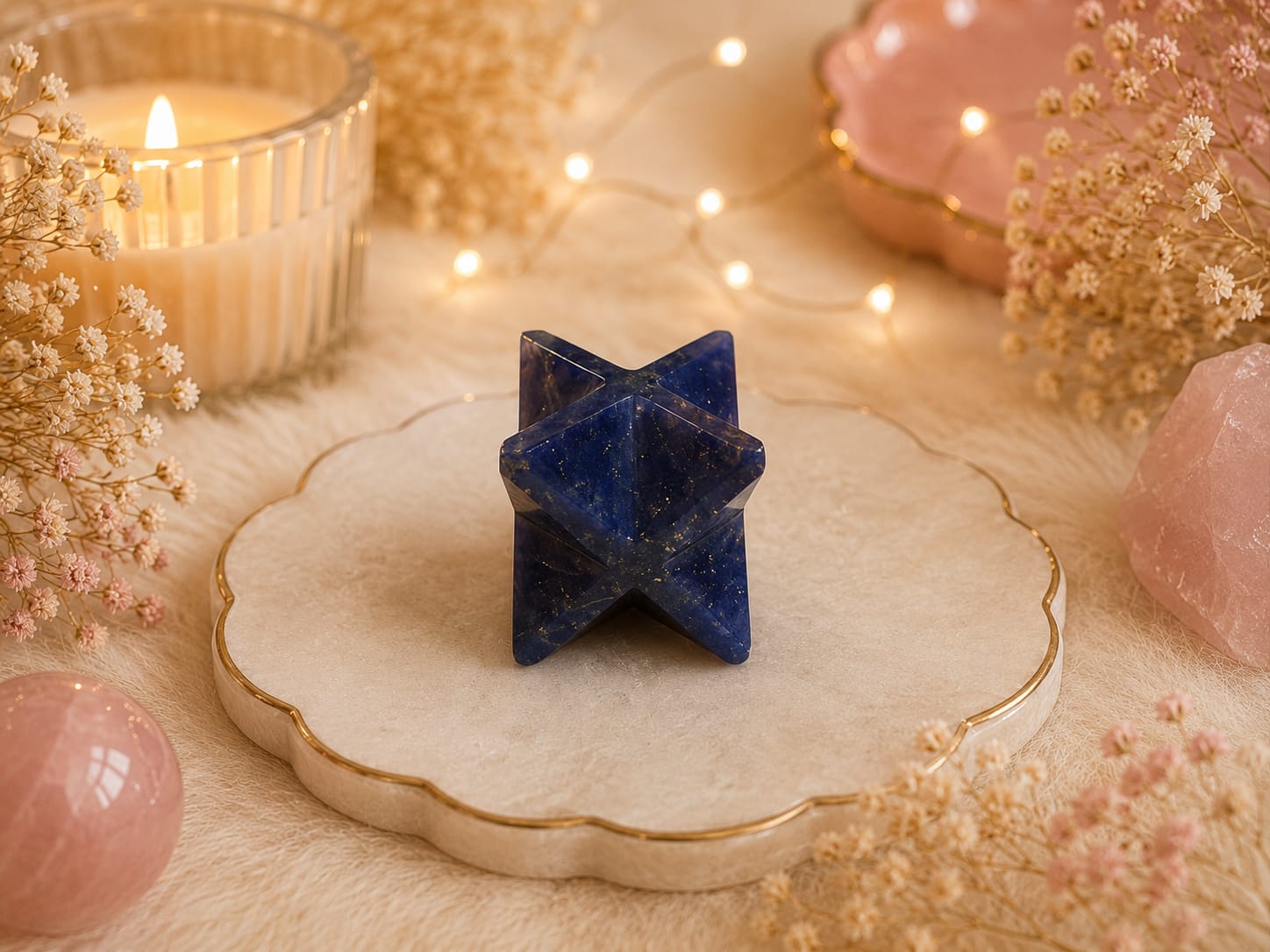 sodalite merkaba (1 inch approx)