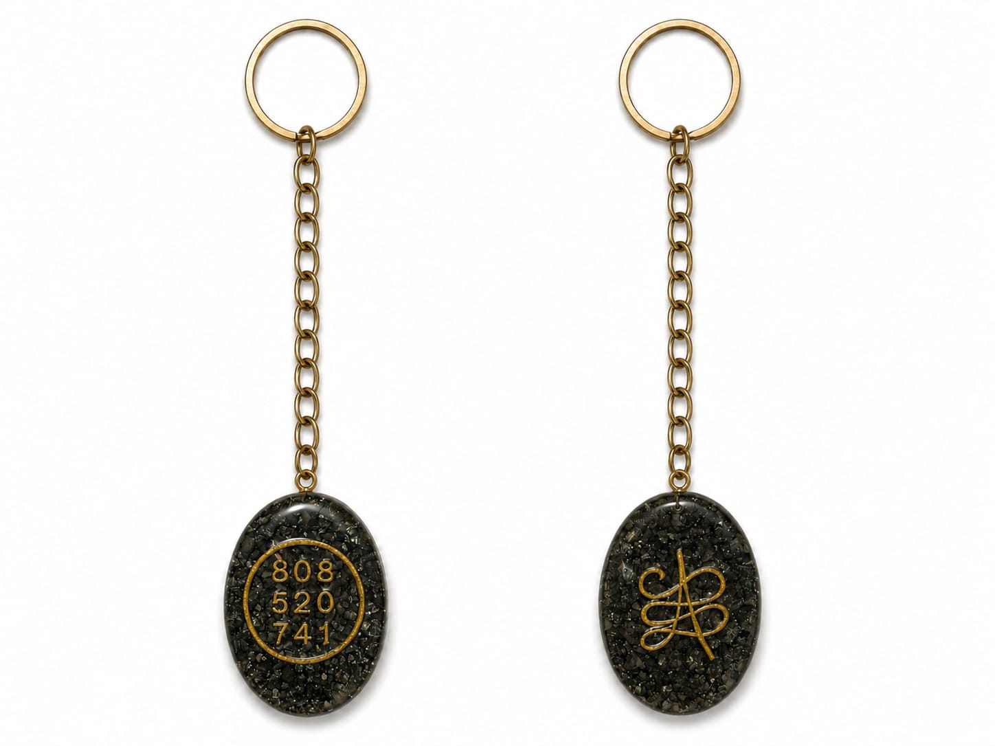 Zibu Pyrite Keychain