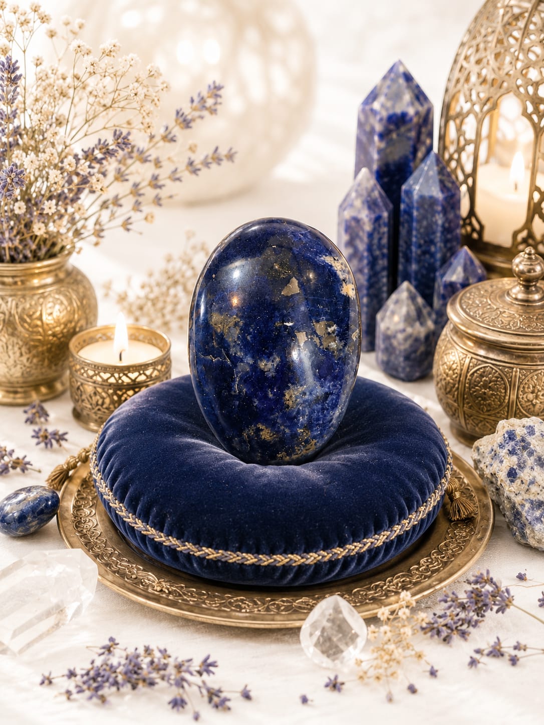 Lapis lazuli oval