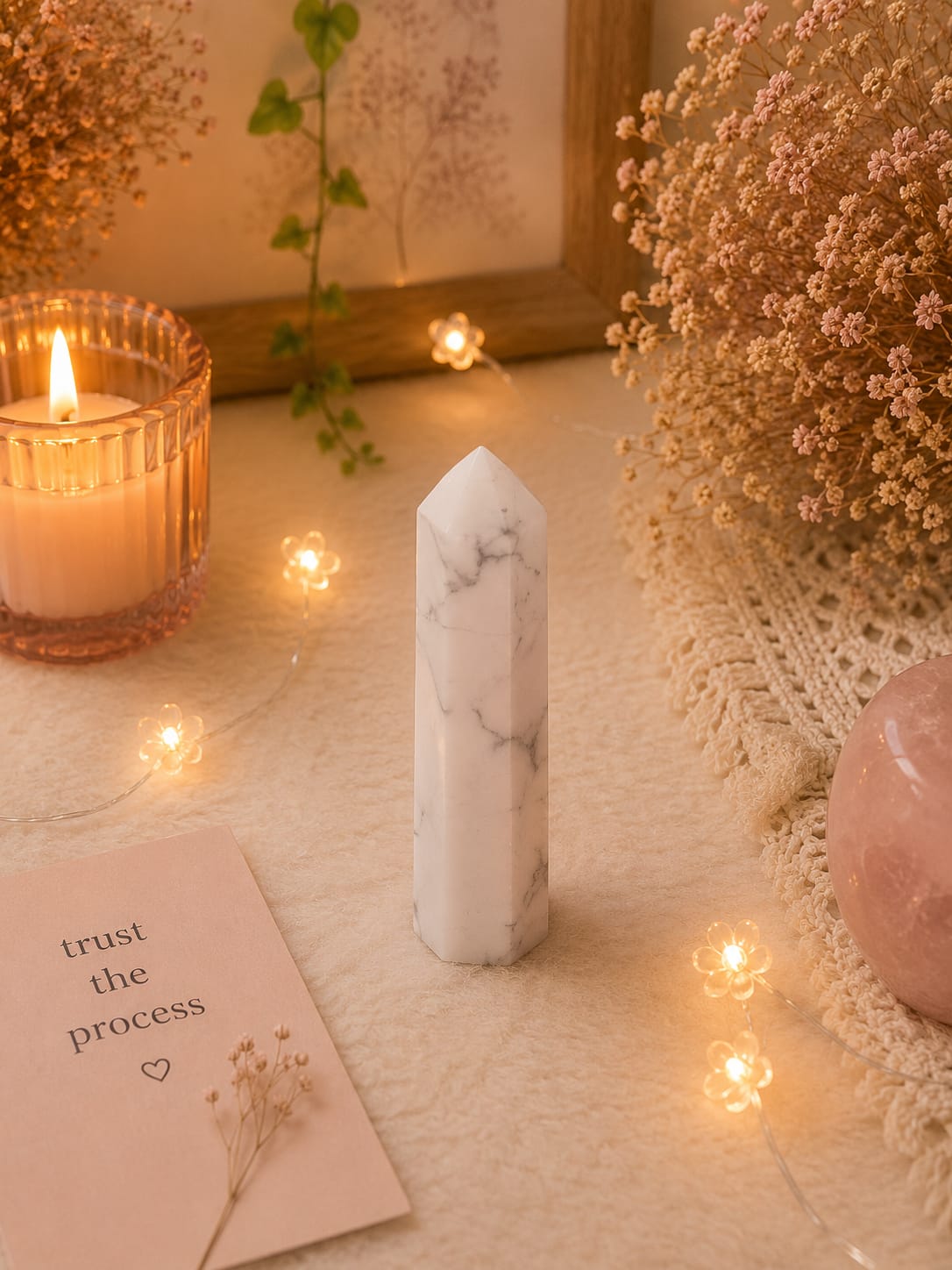 howlite pencil (1 to 2 inch approx)