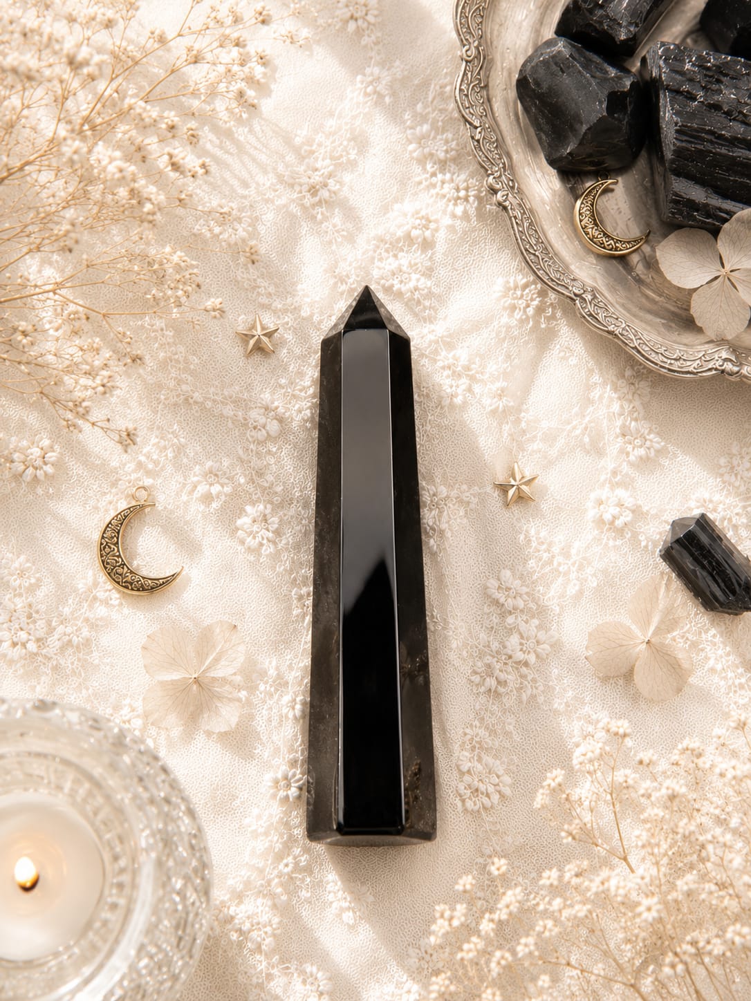 Black obsidian pencil