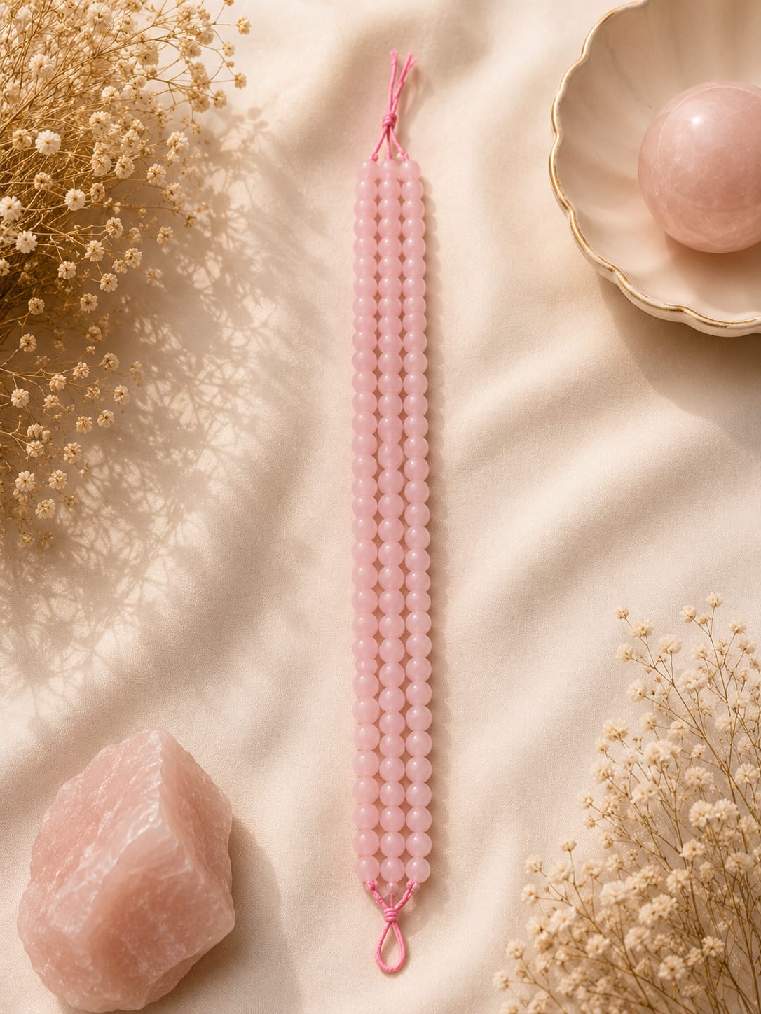 Rose quartz beads 8mm(45 to 50 beads)