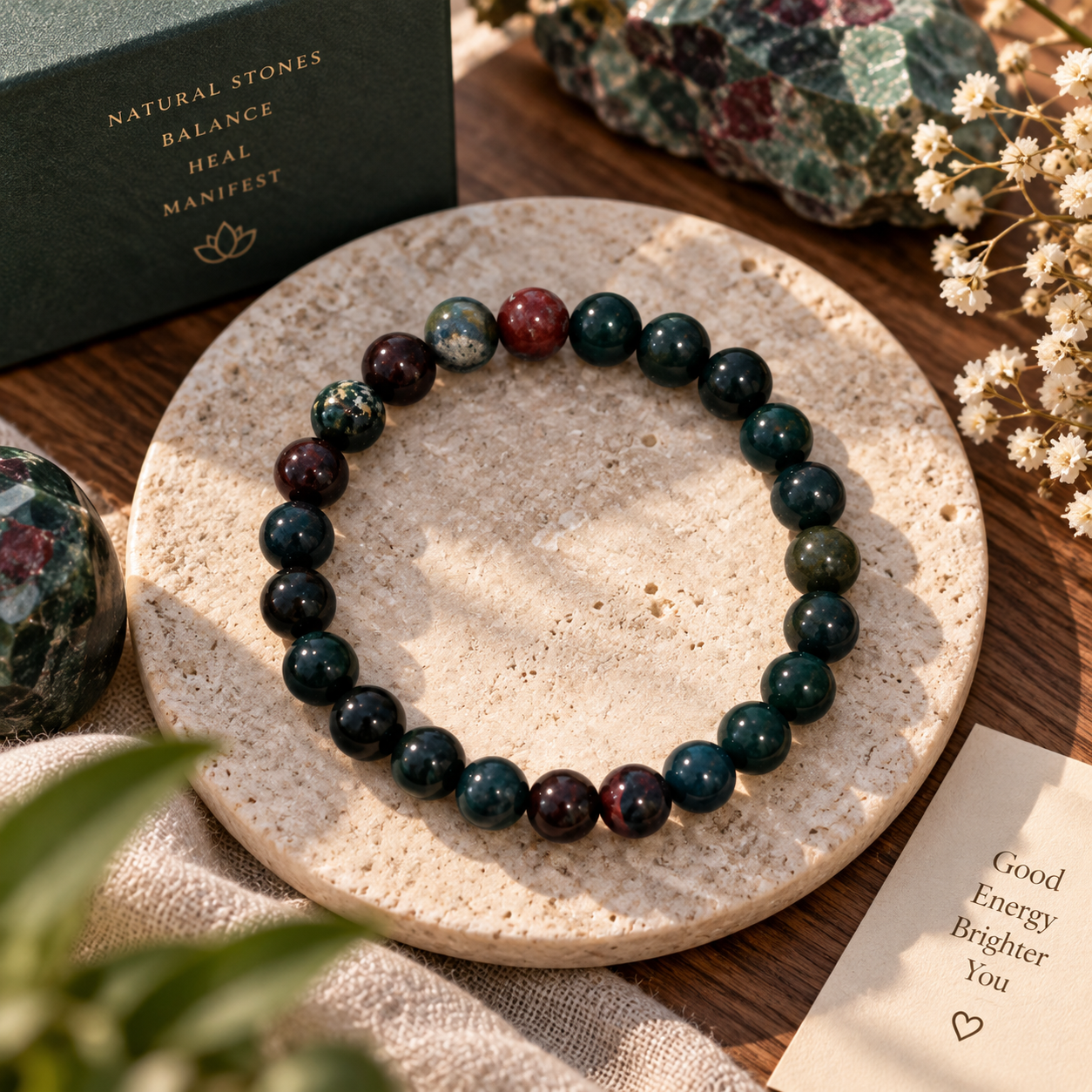 Bloodstone bracelet(8mm)