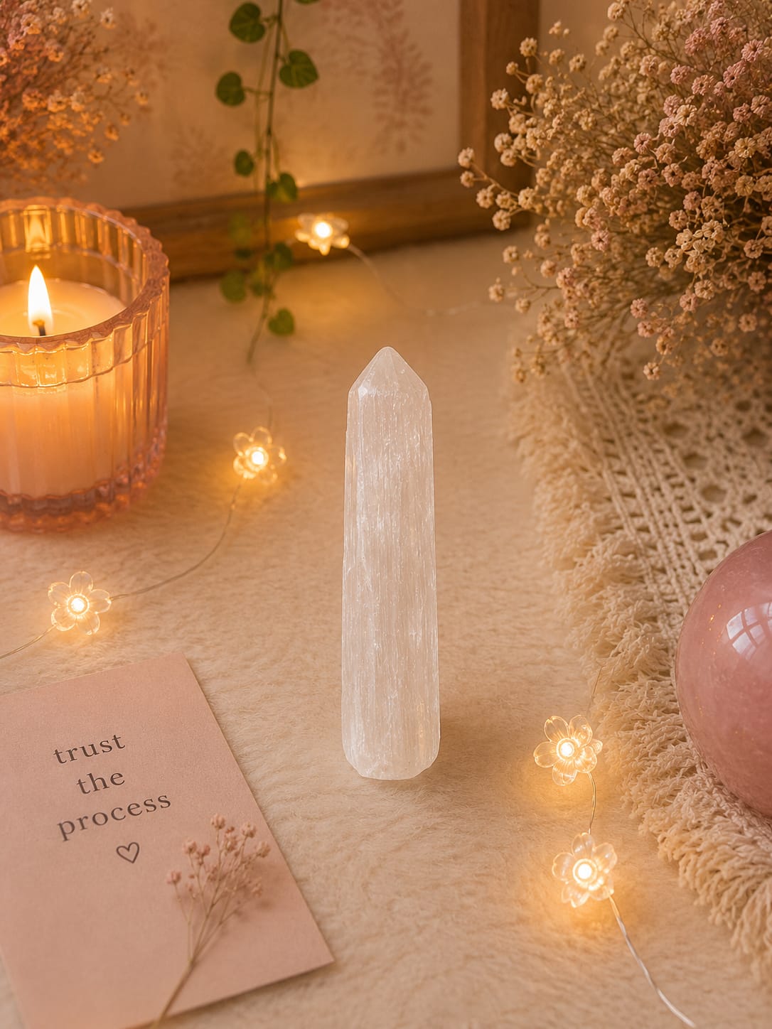 selenite pencil(1 to 2 inch approx)