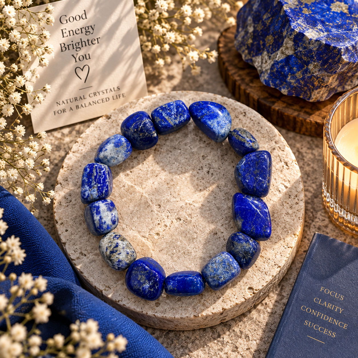 Lapis lazuli tumble bracelet