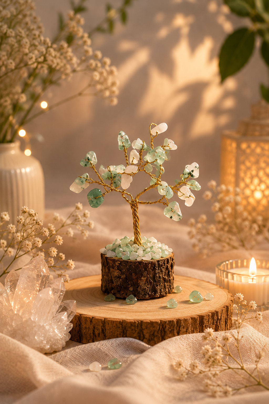 Moss Agate tree mini ( 10 to 20 chips )