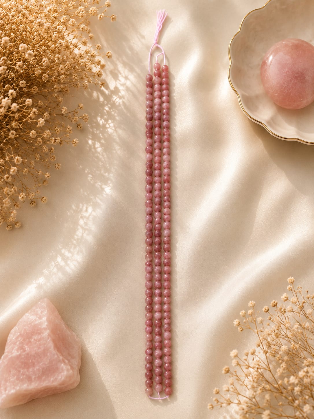 Strawberry quartz beads 8mm(approx. 45 to 50 beads)