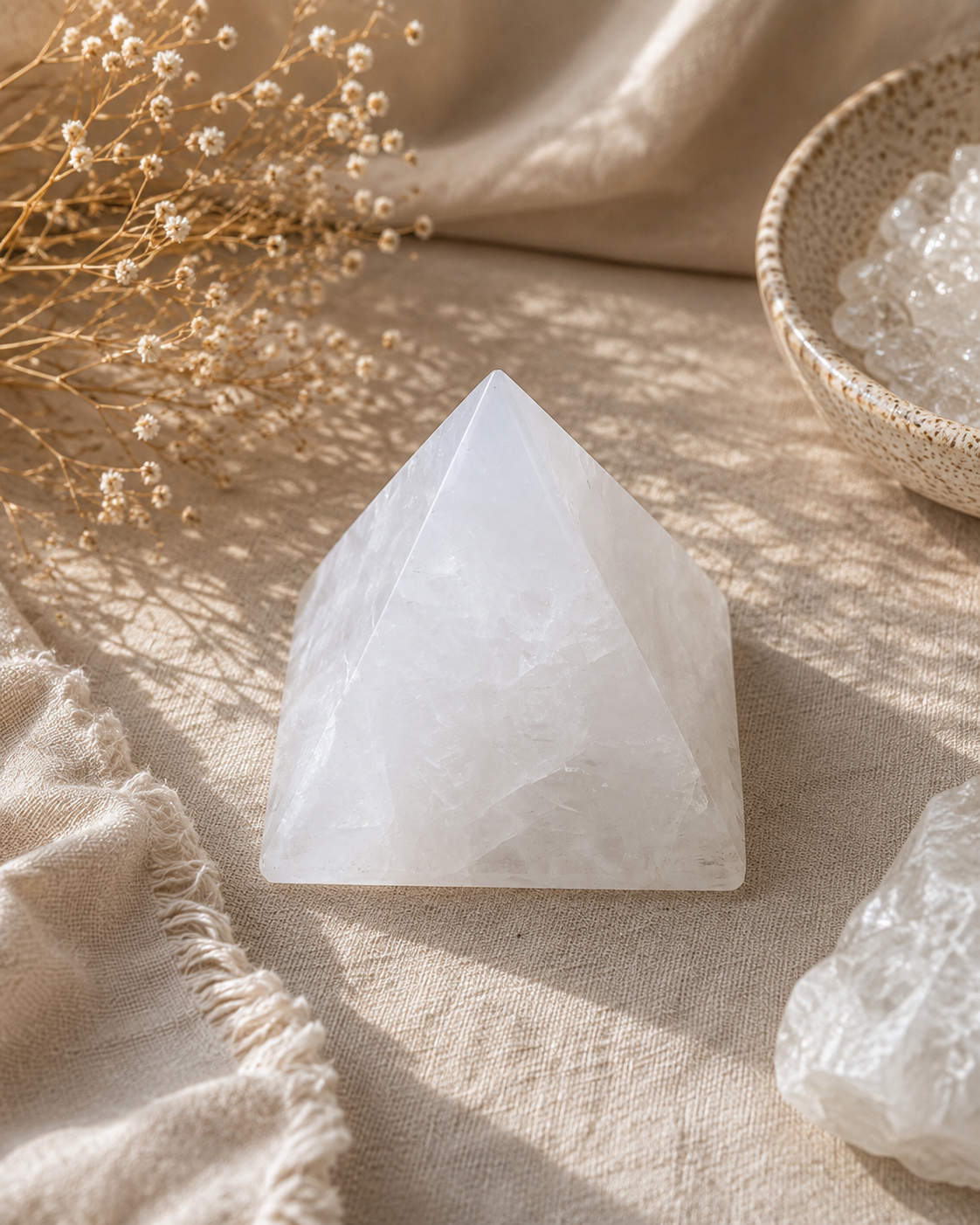 Milky Quartz Pyramid (2 to 3 inch)