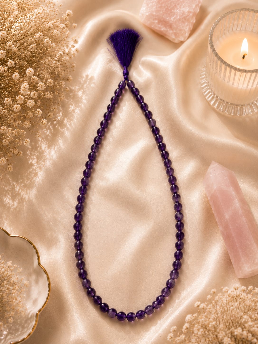 amethyst mala