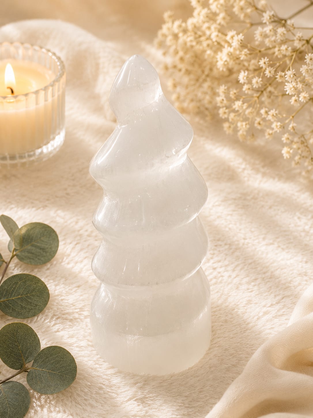 Selenite spiral tower