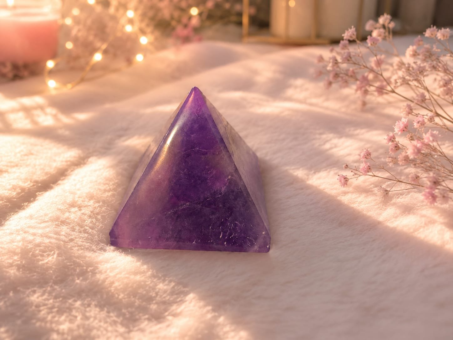 amethyst pyramid(2 to 3 inch)