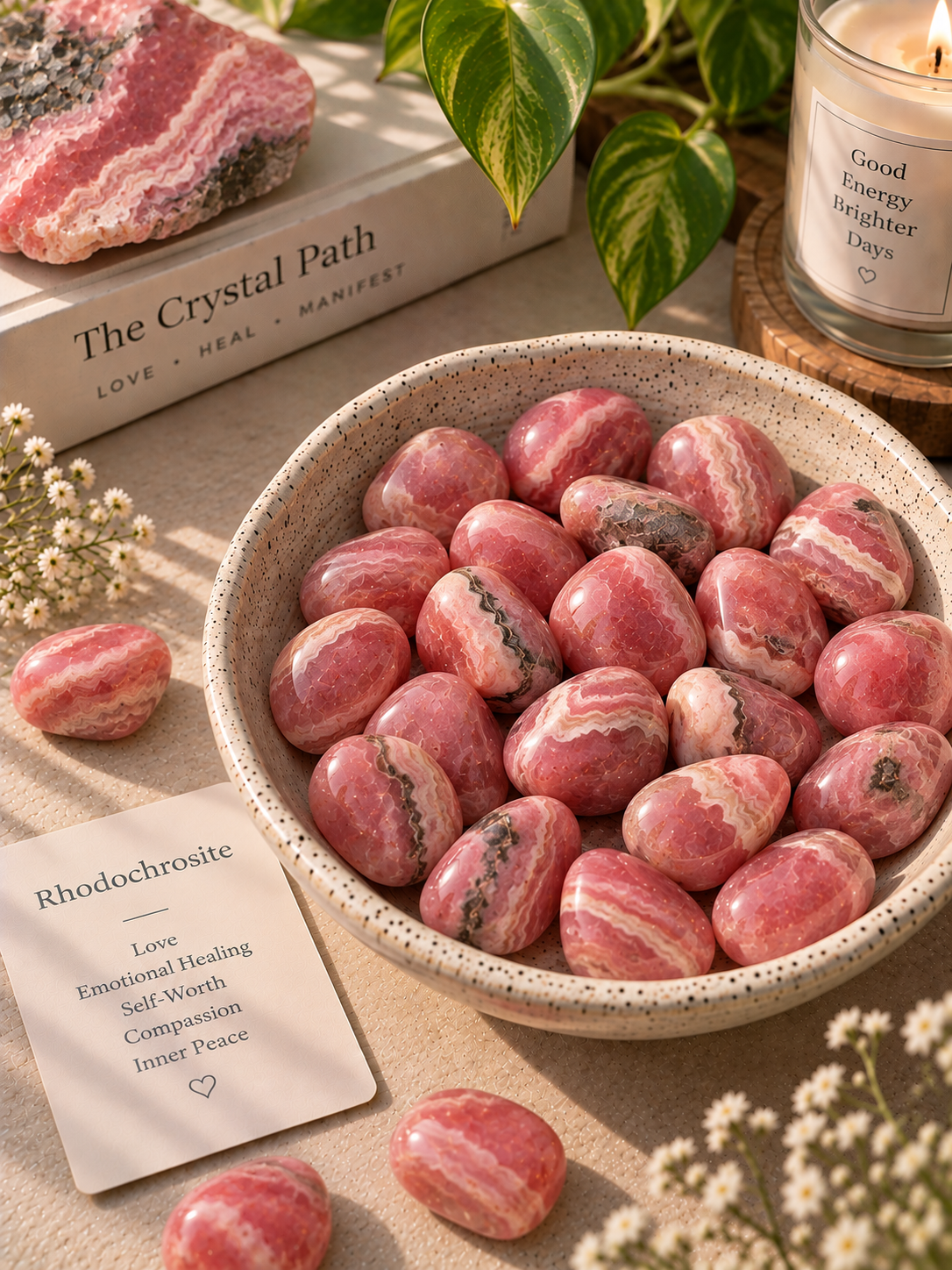 Rhodochrosite tumble