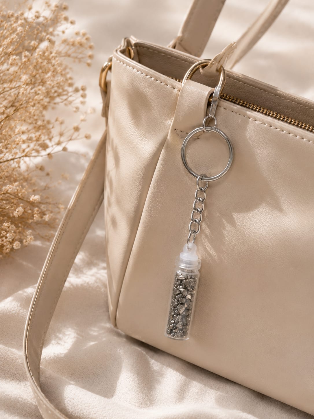 pyrite keychain