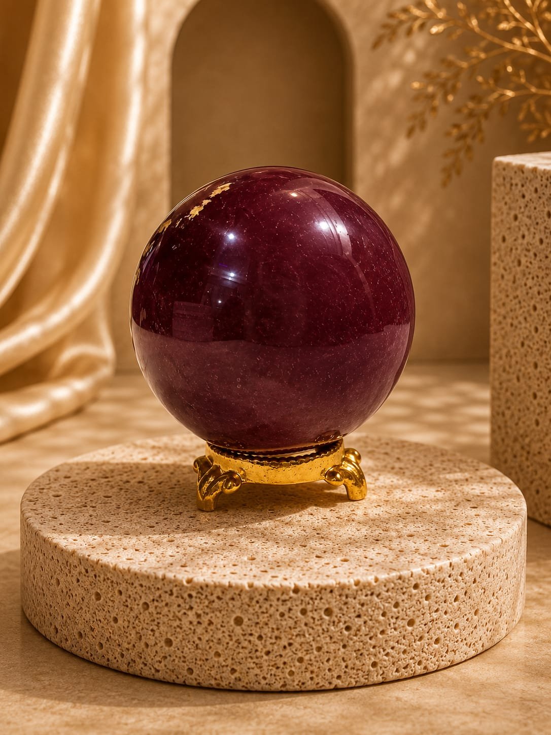 red jasper sphere