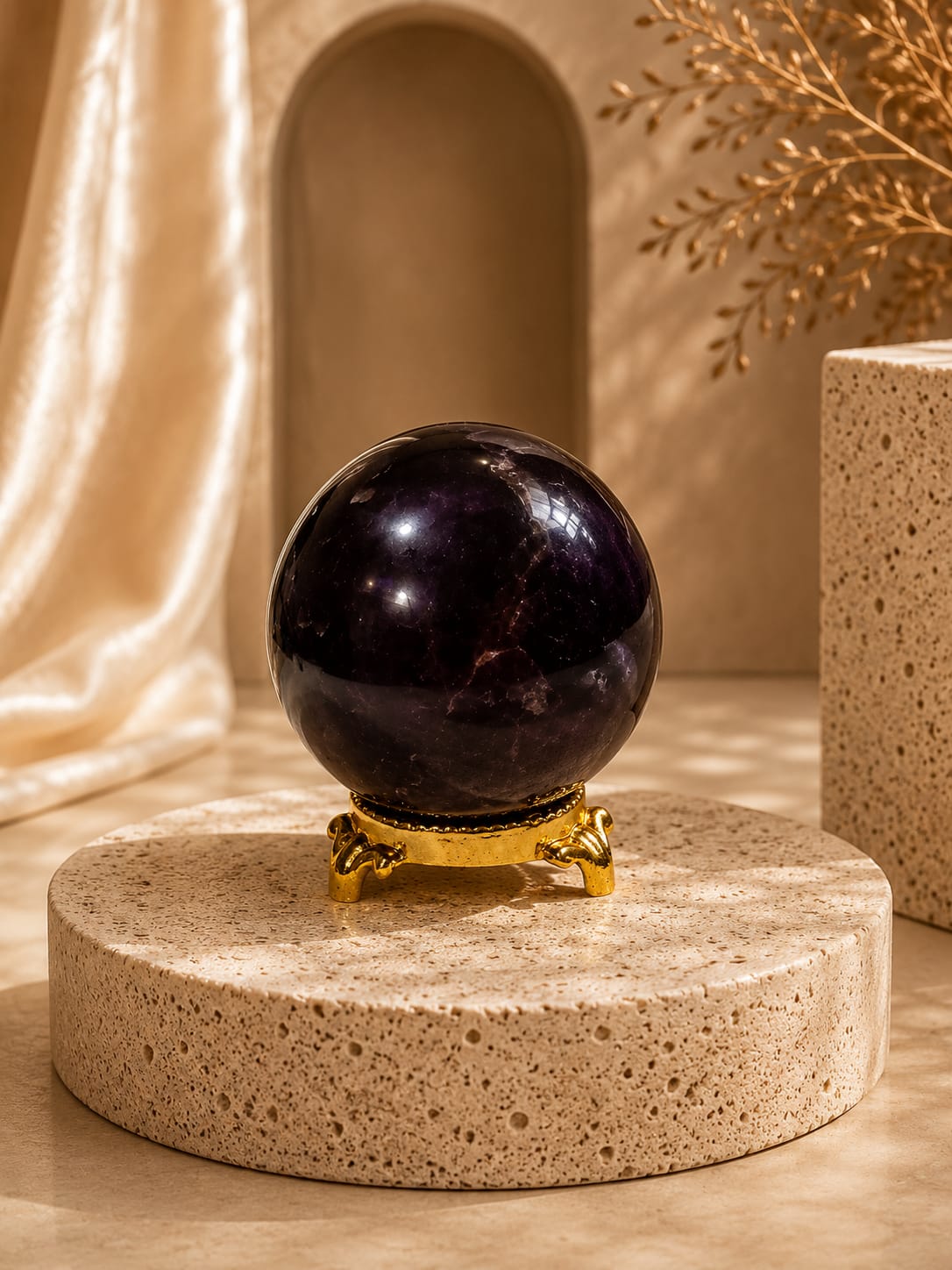 Garnet sphere (approx 50 gm )