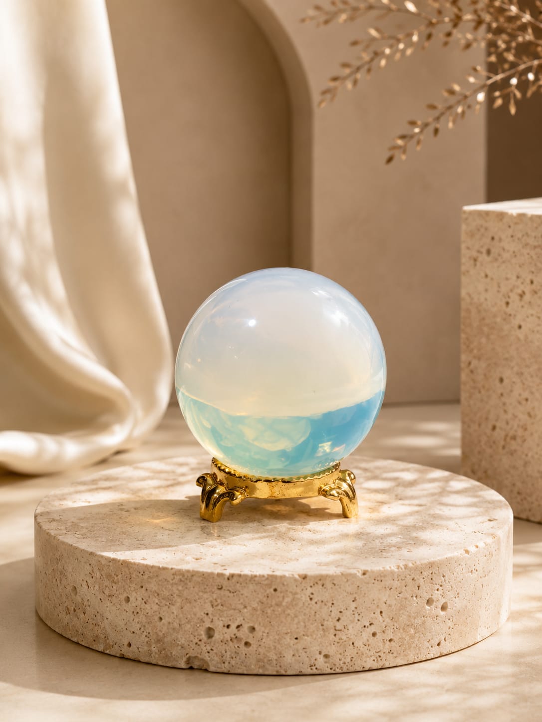 opalite sphere (100 to 150gm)