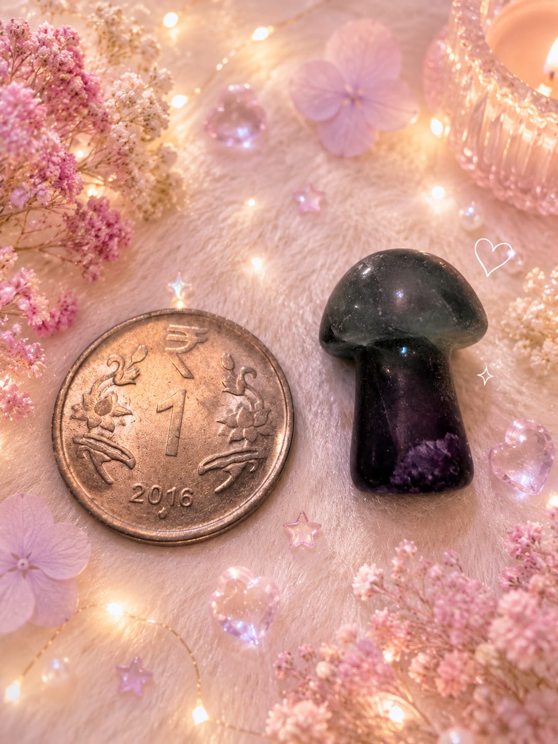 multi flourite mushroom