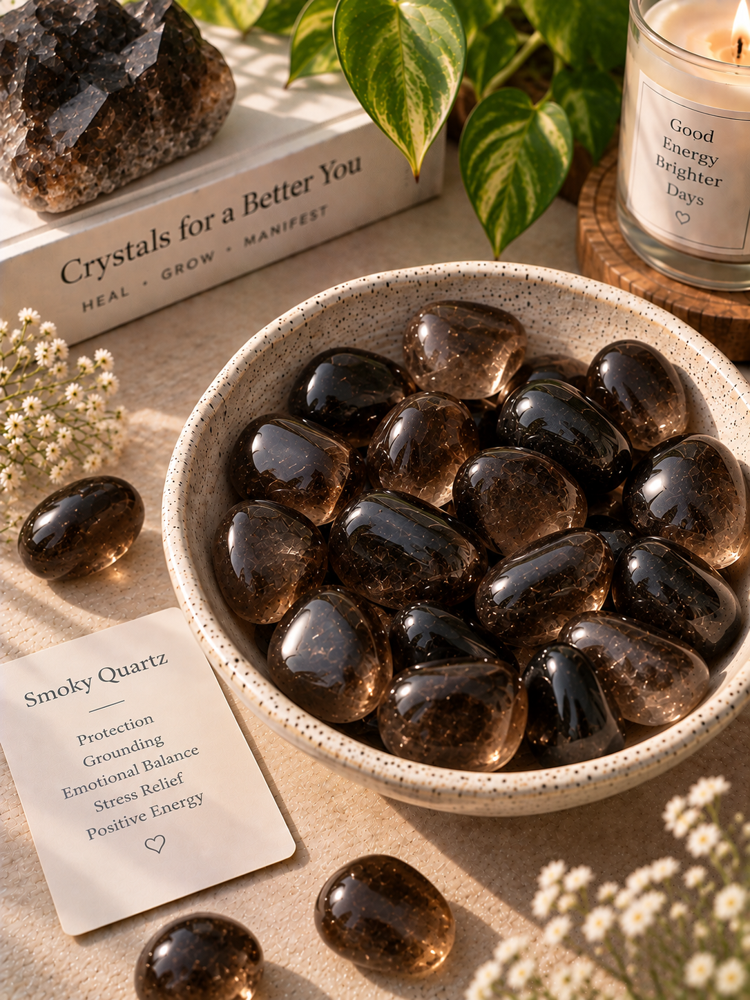 Premium Smoky Quartz Tumble