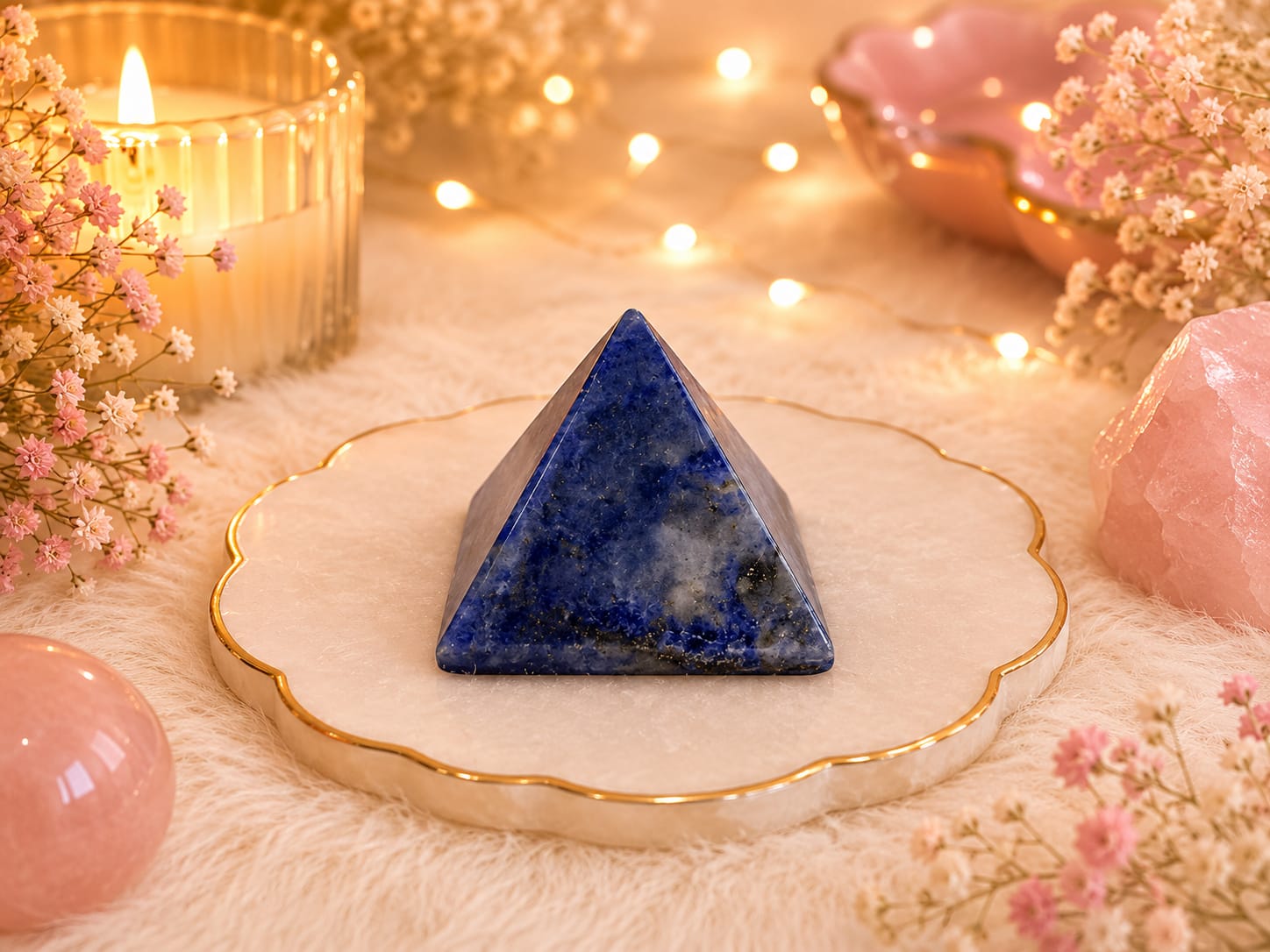 Lapis Lazuli Pyramid (Approx. 1–2 Inch)