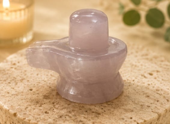 rose quartz shivling