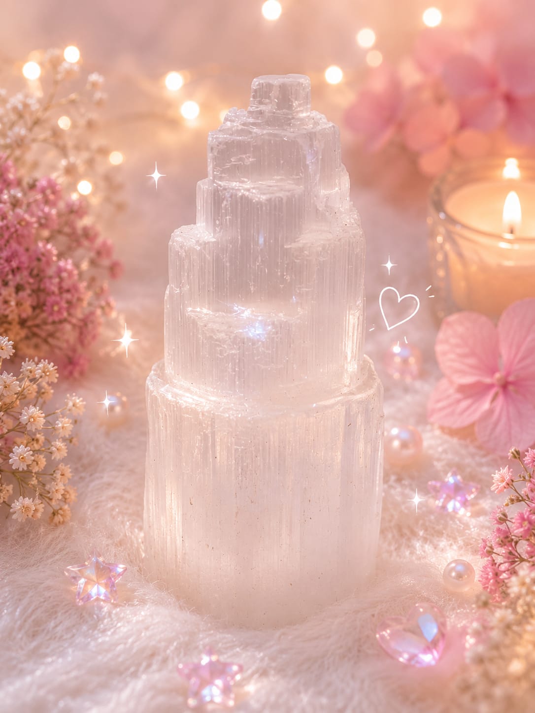 vastu selenite tower