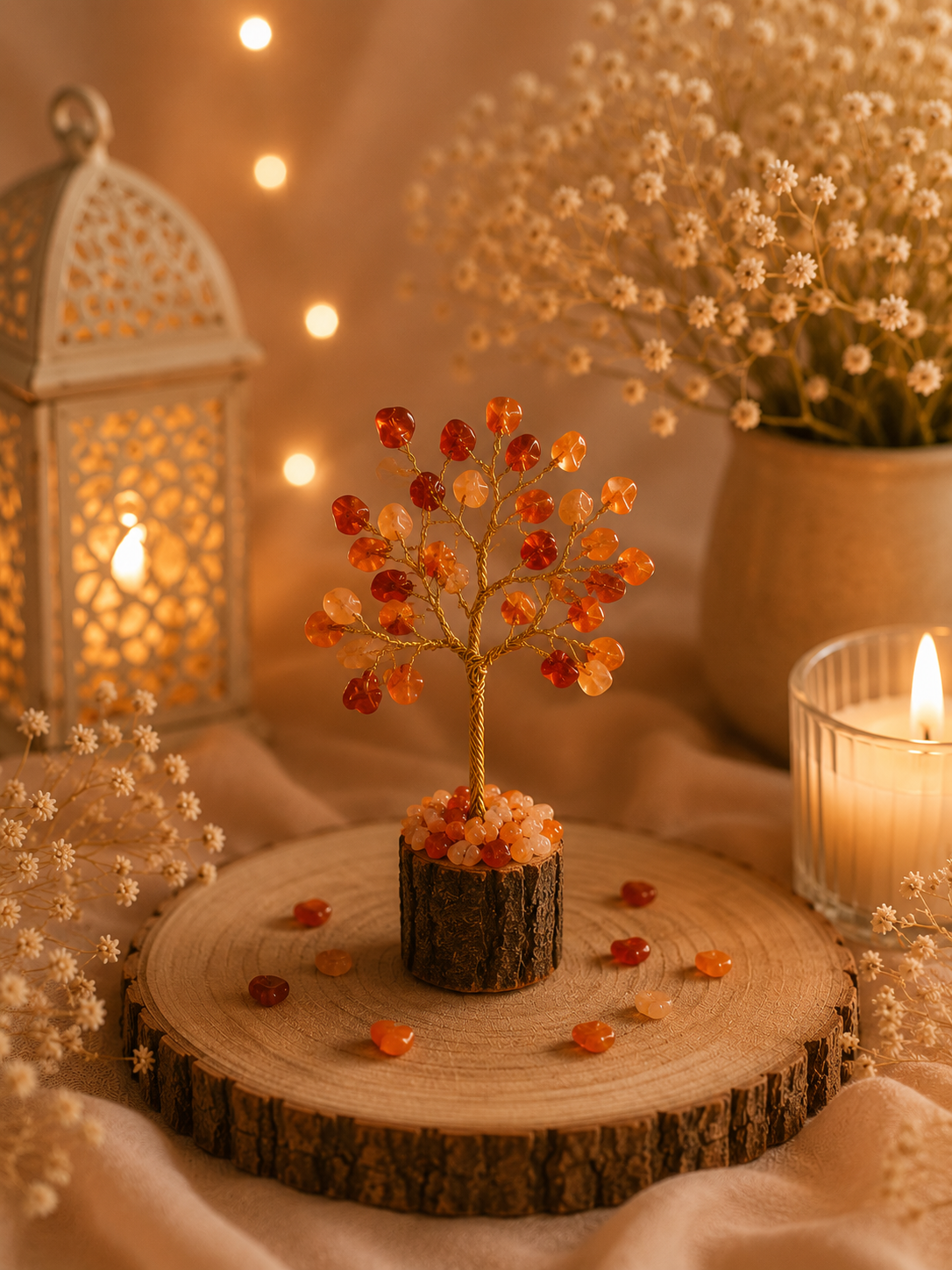 Red Carnelian tree mini ( 10 to 20 chips)
