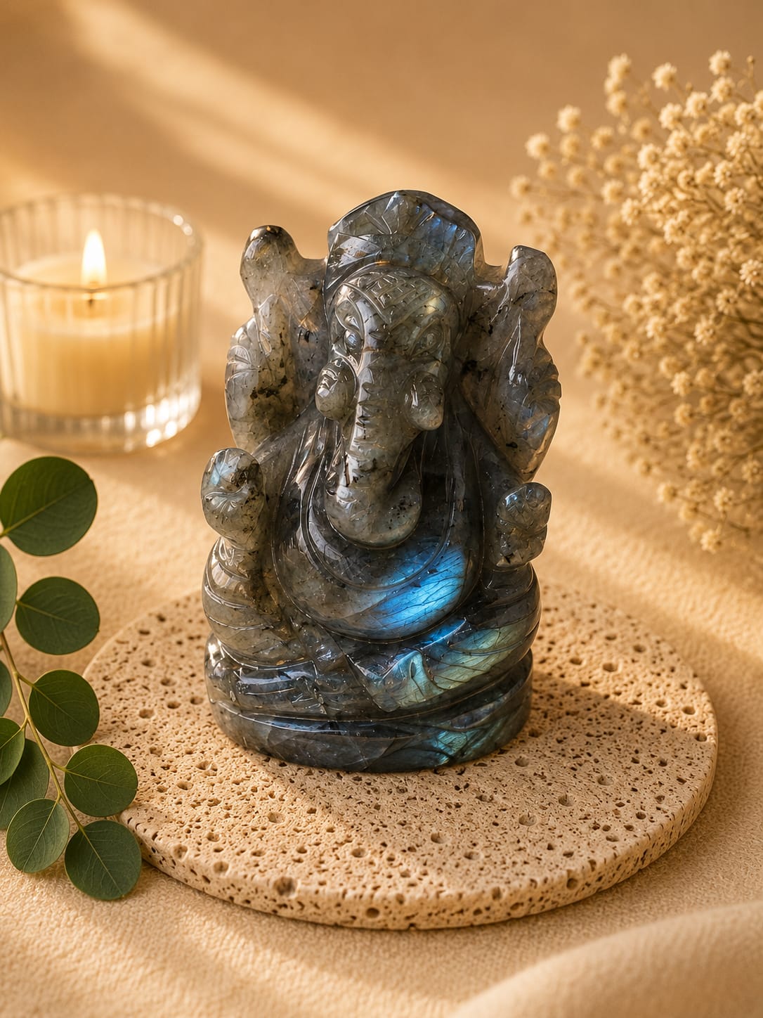 Labrodorite ganesha