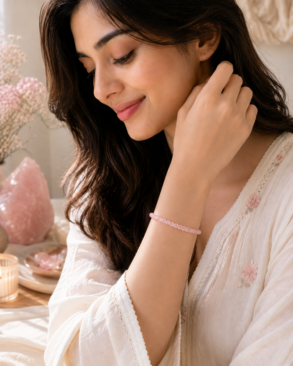 Rose quartz bracelet