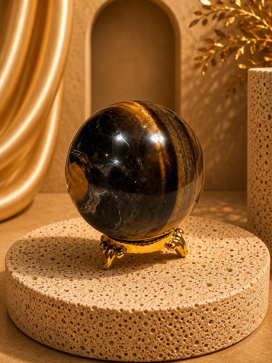 tiger eye sphere