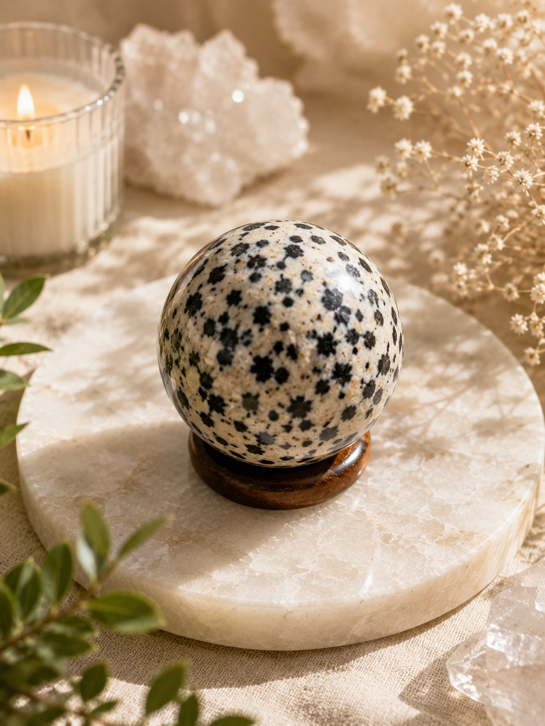 Dalmatian Jasper Sphere