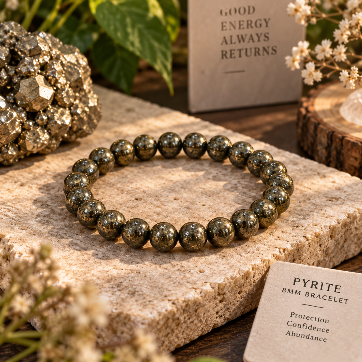 Pyrite bracelet