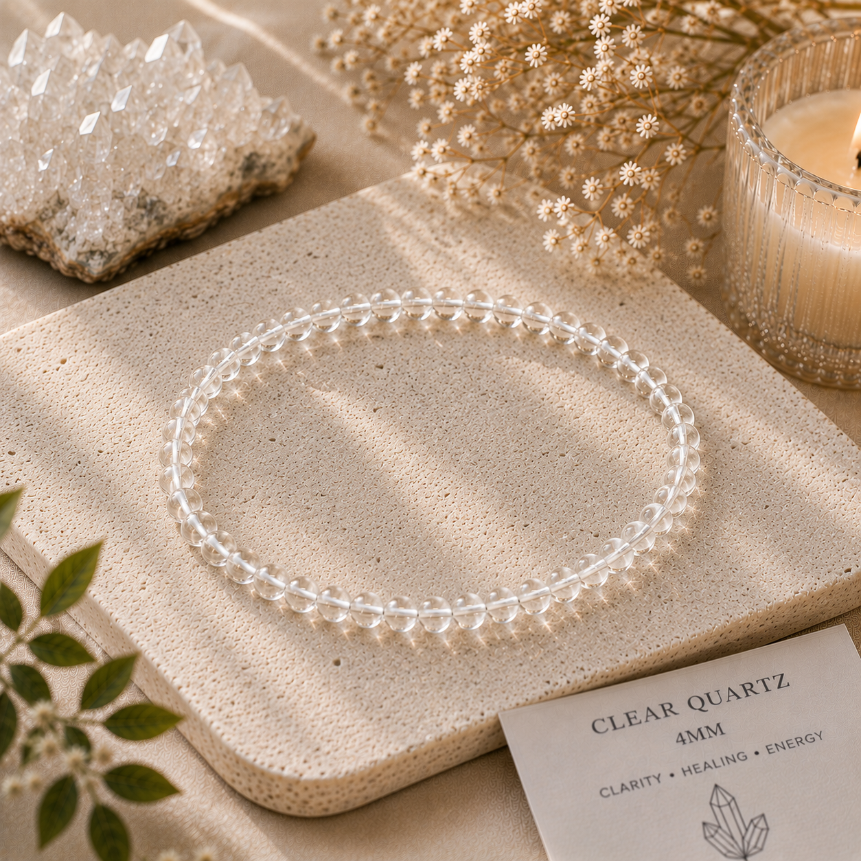 Clear quartz bracelet