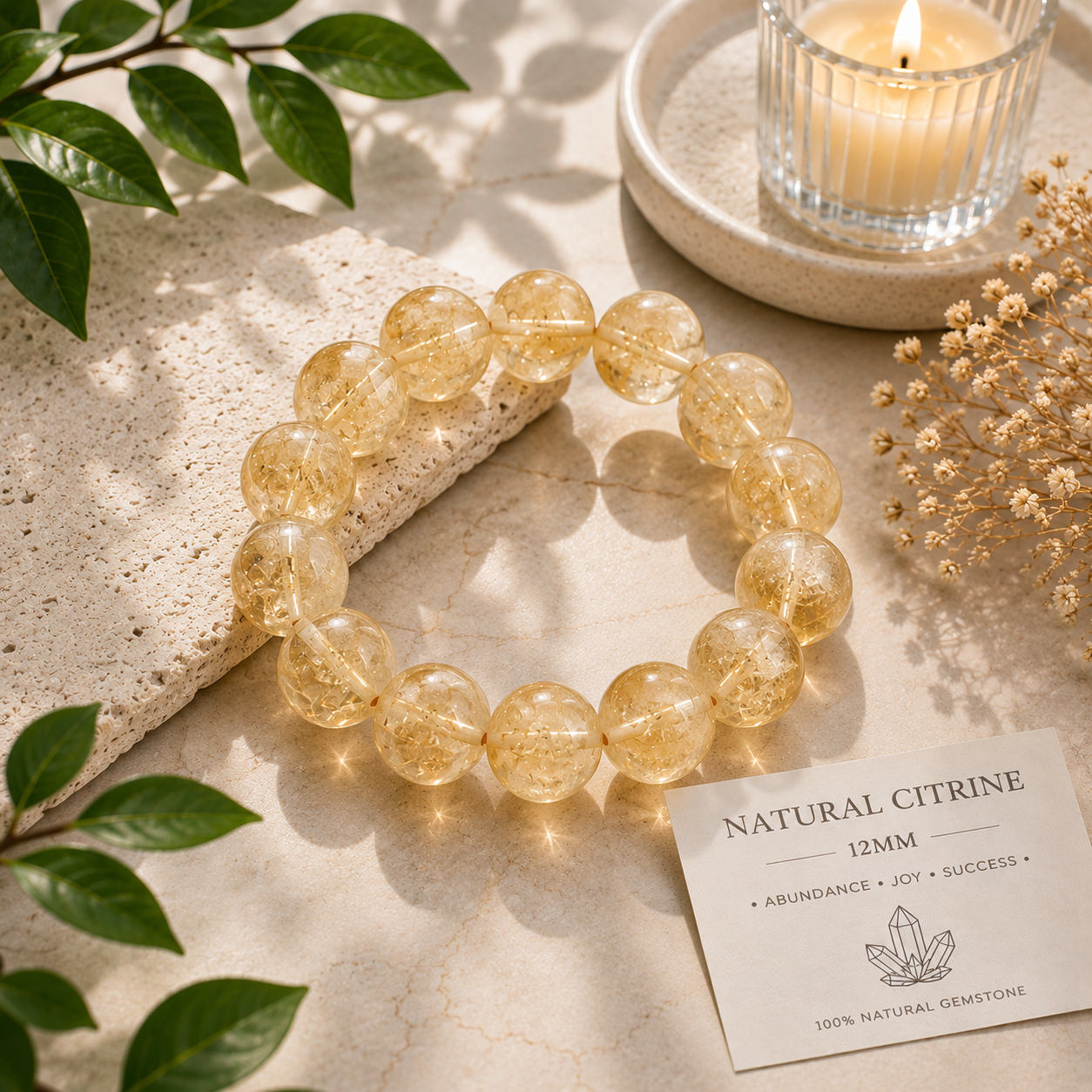Natural Citrine Bracelet