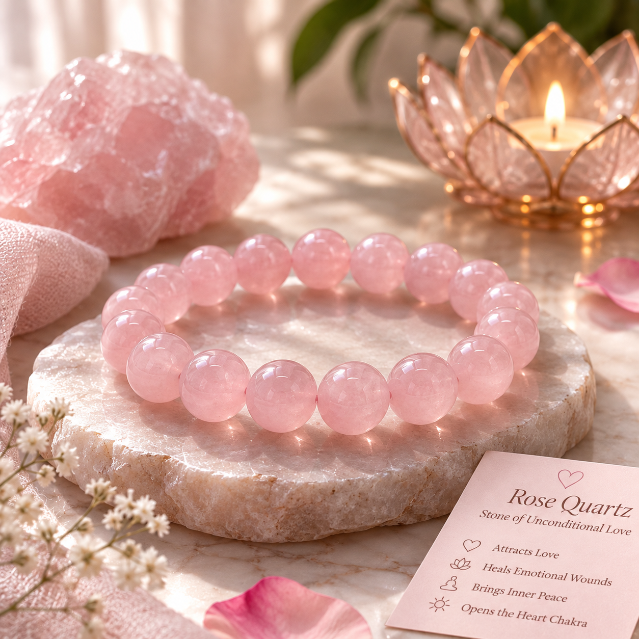 Rose quartz bracelet