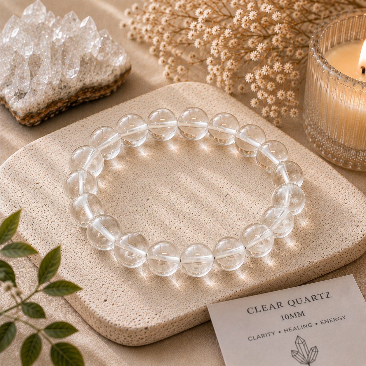 Clear quartz bracelet